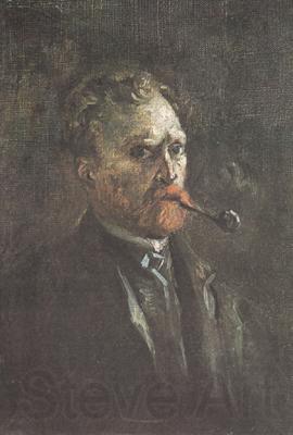 Vincent Van Gogh Self-Portrait with Pipe (nn04)